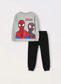 Blukids Jogging set in french terry di cotone bambino Spider-man-Bambino Set E Coordinati