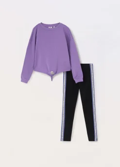Blukids Jogging set in french terry di puro cotone ragazza- Set E Coordinati