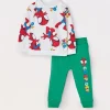 Blukids Jogging set in french terry di puro cotone neonato- Completini