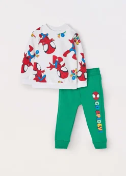 Blukids Jogging set in french terry di puro cotone neonato- Completini