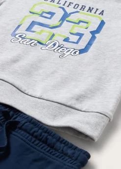 Blukids Jogging set in french terry di puro cotone bambino-Bambino Set E Coordinati