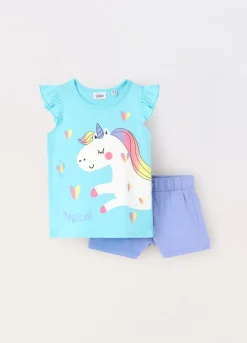 Blukids Jogging set in jersey di puro cotone neonata- Completini