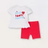 Blukids Jogging set in jersey di cotone stretch neonata- Completini