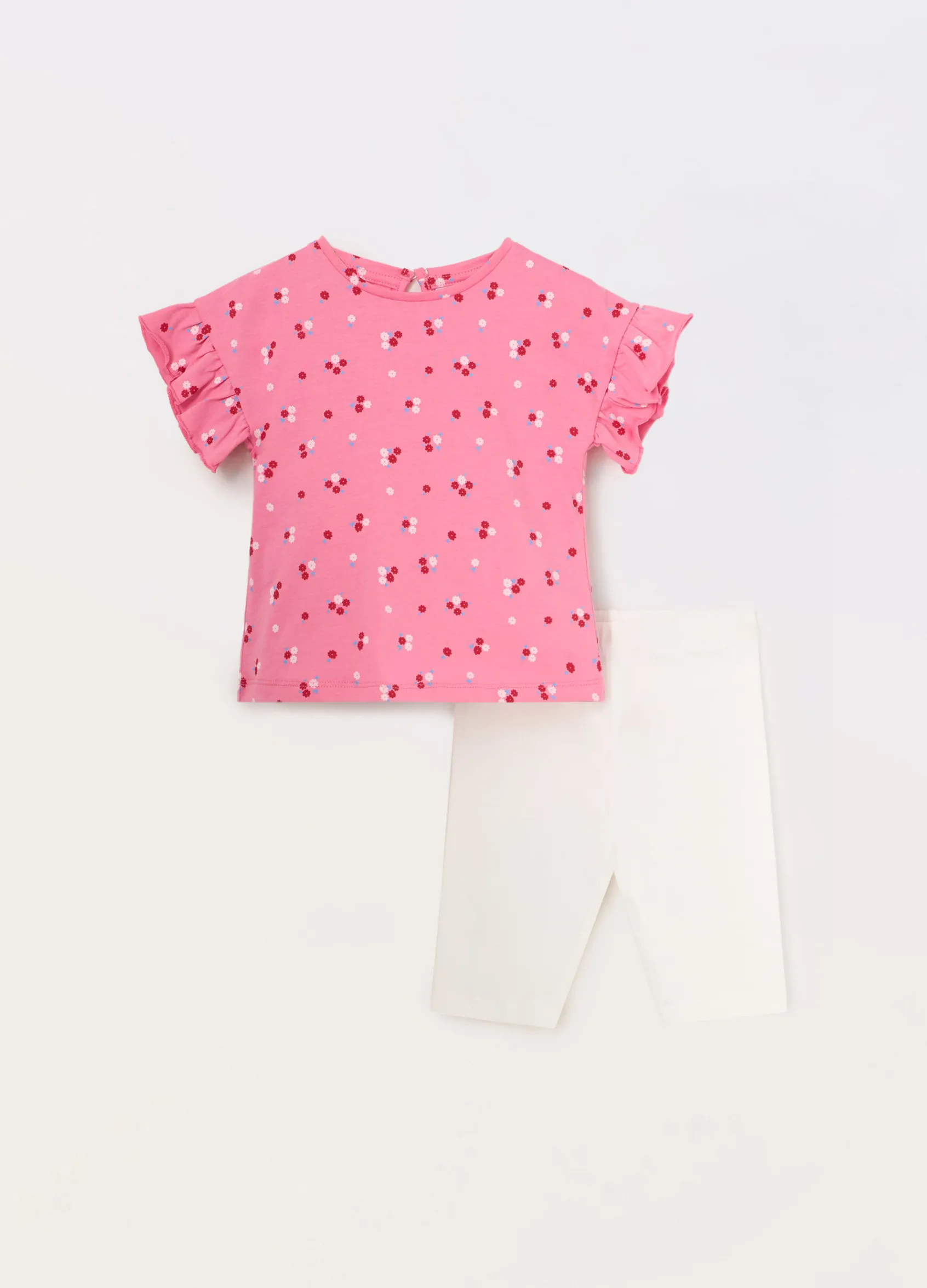 Blukids Jogging set in jersey di cotone stretch neonata- Completini