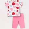 Blukids Jogging set in jersey di cotone stretch neonata- Completini