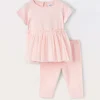 Blukids Jogging set in jersey di cotone stretch neonata- Completini
