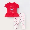 Blukids Jogging set in jersey di cotone stretch neonata- Completini