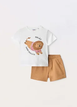 Blukids Jogging set in jersey di puro cotone neonato- Completini