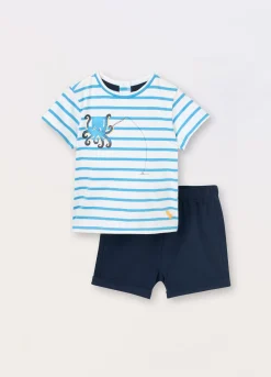 Blukids Jogging set in jersey di cotone stretch neonato- Completini
