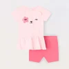 Blukids Jogging set in jersey di cotone stretch neonata- Completini