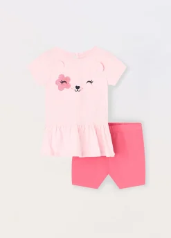 Blukids Jogging set in jersey di cotone stretch neonata- Completini