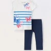 Blukids Jogging set in jersey di puro cotone bambina- Set E Coordinati