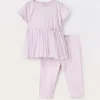 Blukids Jogging set in jersey di cotone stretch neonata- Completini