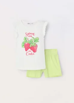 Blukids Jogging set in jersey di puro cotone bambina- Set E Coordinati