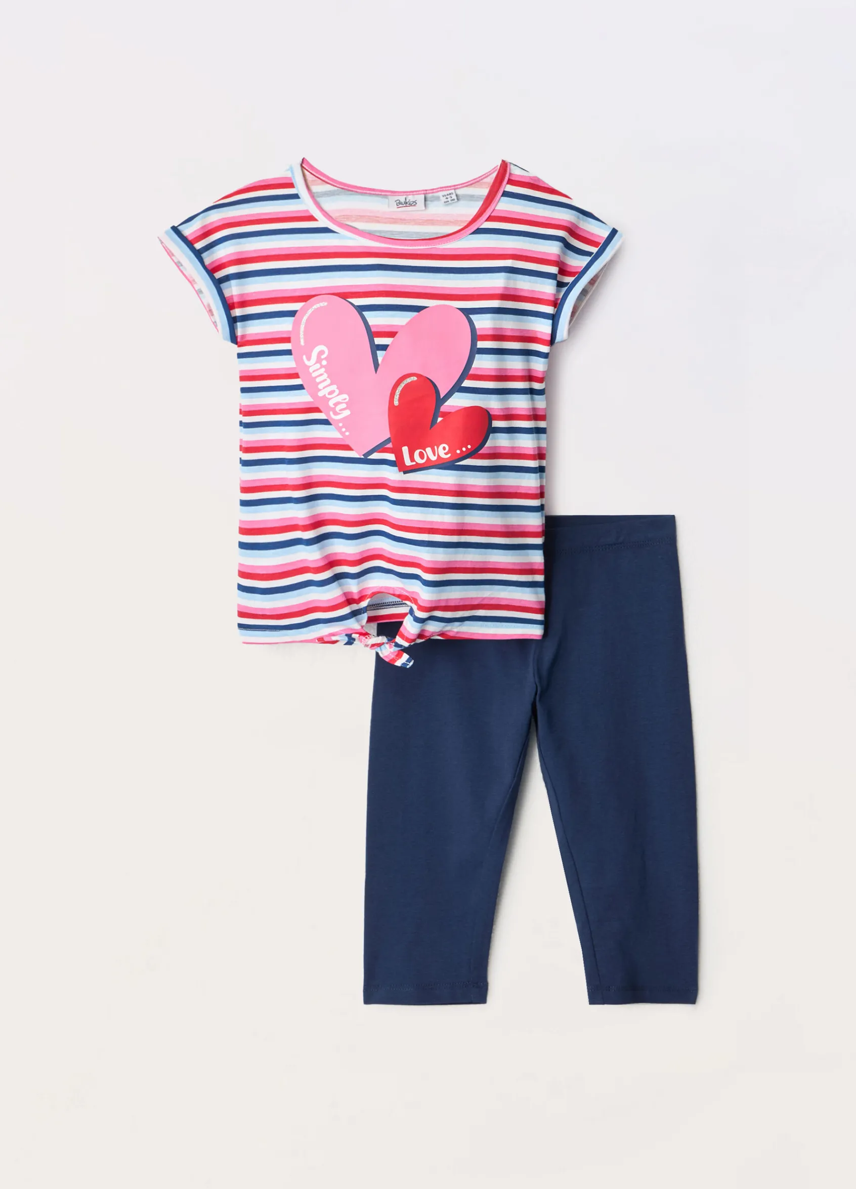 Blukids Jogging set in jersey di puro cotone bambina- Set E Coordinati