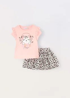 Blukids Jogging set in jersey di cotone stretch bambina- Set E Coordinati