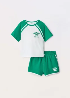 Blukids Jogging set in jersey di puro cotone ragazza- Set E Coordinati