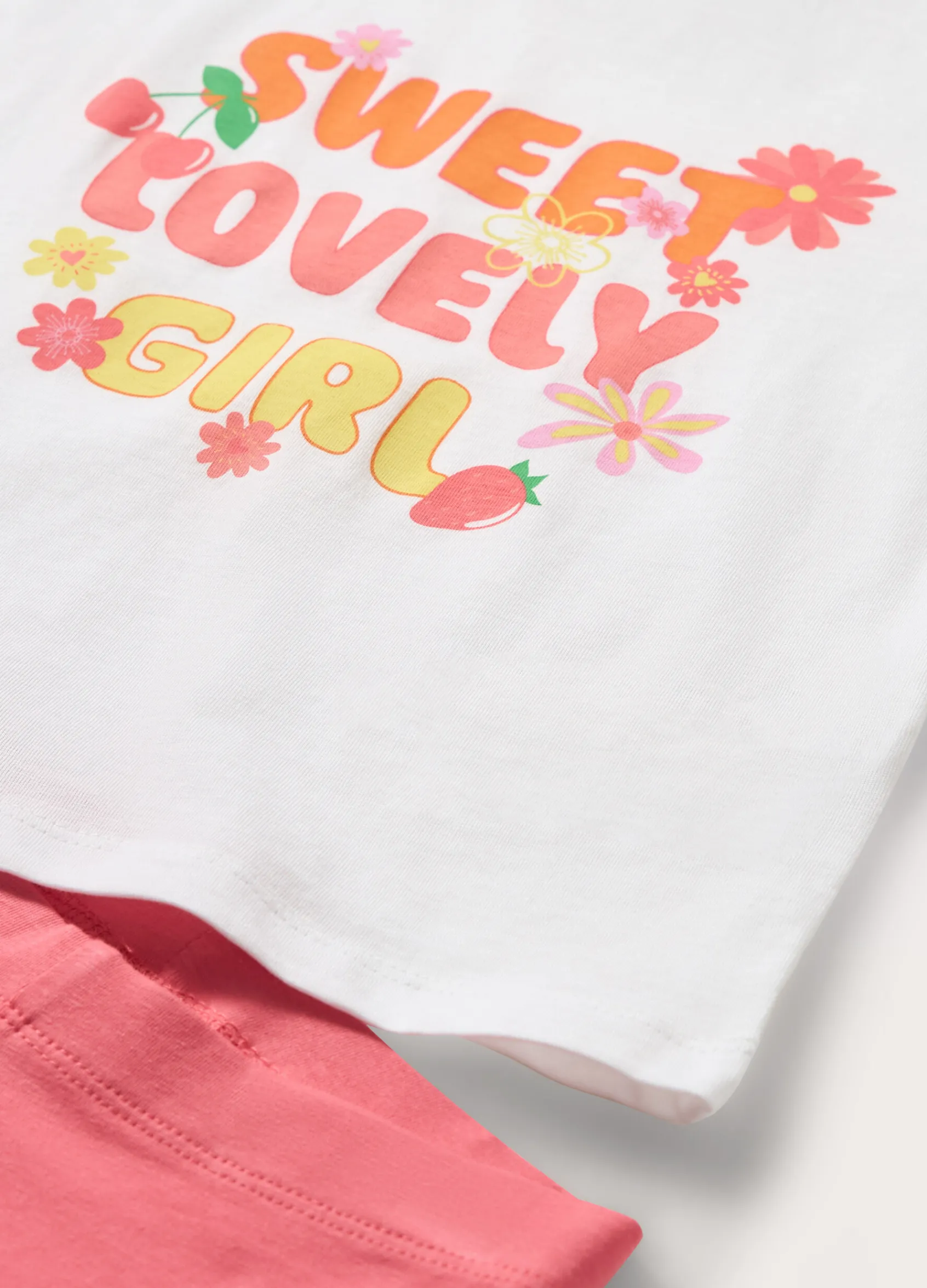 Blukids Jogging set in jersey di puro cotone bambina- Set E Coordinati