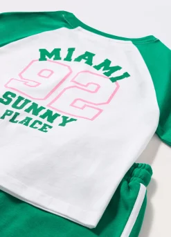 Blukids Jogging set in jersey di puro cotone ragazza- Set E Coordinati