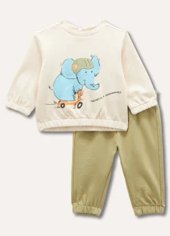 Blukids Jogging set in puro cotone neonato- Completini