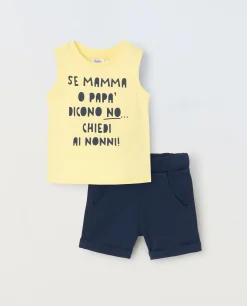 Blukids Jogging set in puro cotone neonato- Completini