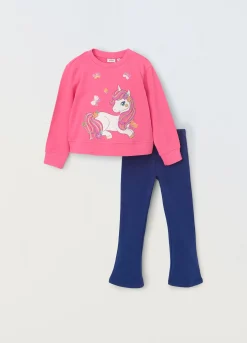 Blukids Jogging set in puro cotone bambina- Set E Coordinati