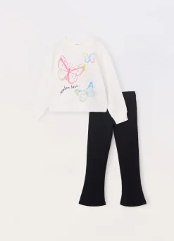 Blukids Jogging set in puro cotone bambina- Set E Coordinati