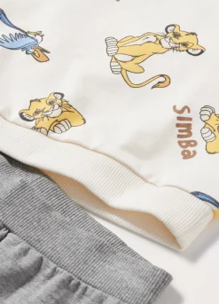 Blukids Jogging set Re Leone in felpa di cotone neonato- Completini
