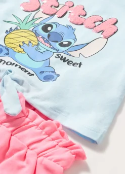 Blukids Jogging set Stitch in cotone stretch bambina- Set E Coordinati
