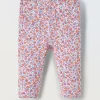 Blukids Leggings capri in cotone stretch neonata- Pantaloni