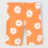 Blukids Leggings capri in cotone stretch con stampa bambina- Leggings
