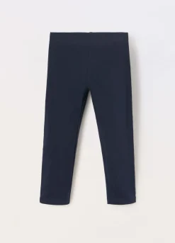 Blukids Leggings capri in jersey di cotone stretch bambina- Pantaloni