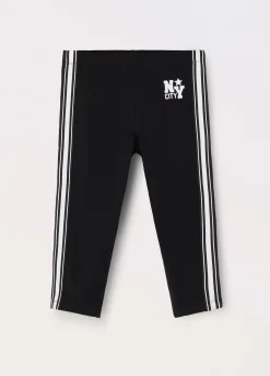Blukids Leggings capri in jersey di cotone stretch ragazza- Pantaloni