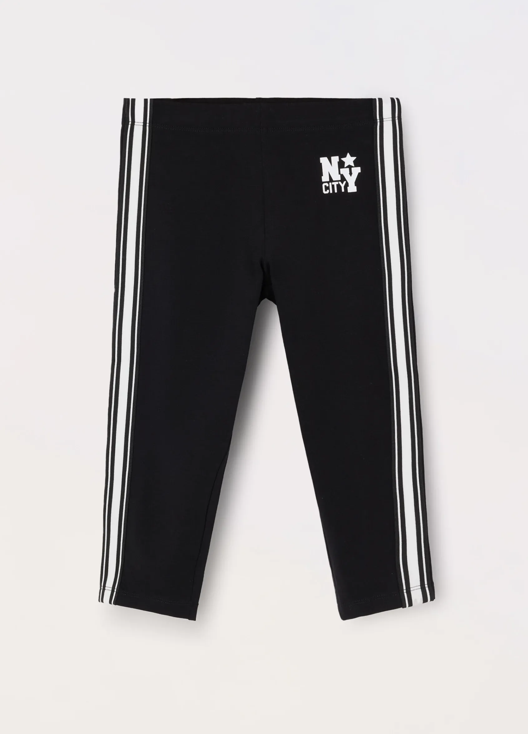 Blukids Leggings capri in jersey di cotone stretch ragazza- Pantaloni