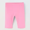 Blukids Leggings ciclista in jersey di cotone stretch bambina- Leggings