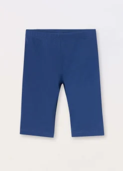 Blukids Leggings ciclista in jersey di cotone stretch bambina- Leggings