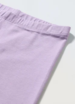 Blukids Leggings ciclista in jersey di cotone stretch bambina- Leggings