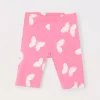 Blukids Leggings corti in jersey di cotone stretch bambina- Leggings