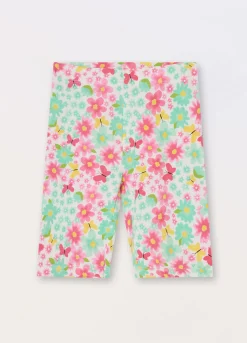Blukids Leggings corti in jersey di cotone stretch bambina- Leggings