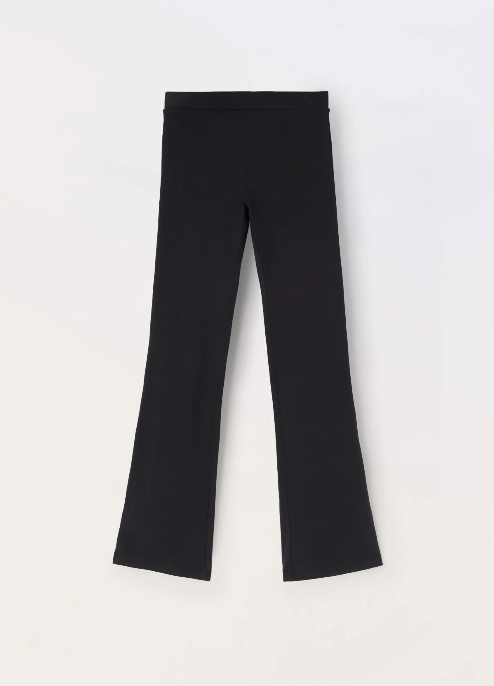 Blukids Leggings flare fit in jersey di cotone stretch ragazza- Pantaloni