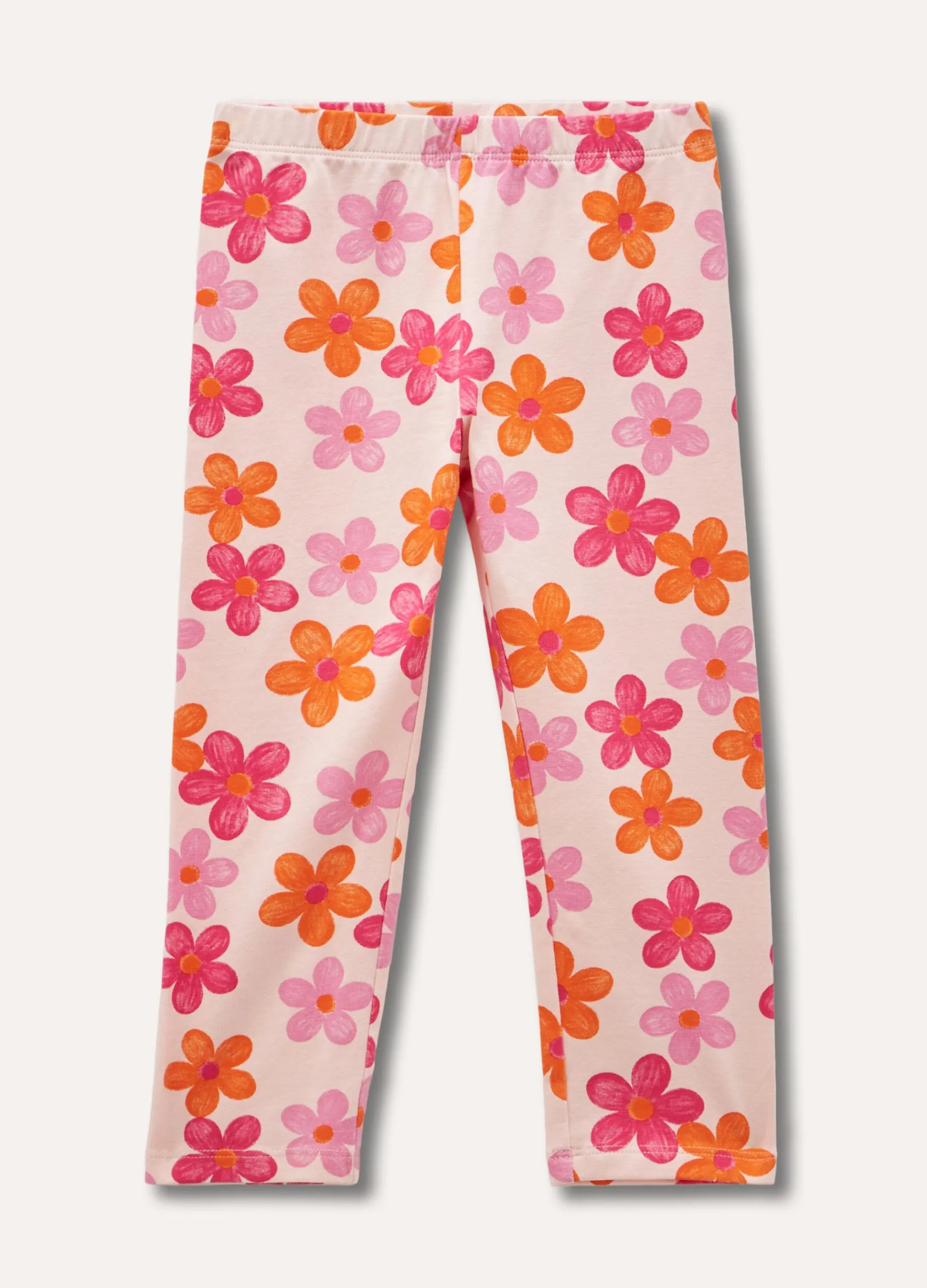 Blukids Leggings in cotone stretch con stampa bambina- Leggings