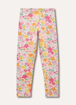 Blukids Leggings in cotone stretch con stampa bambina- Leggings