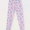 Blukids Leggings in cotone stretch bambina- Pantaloni
