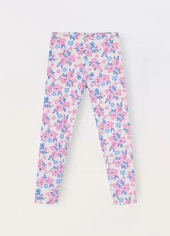 Blukids Leggings in cotone stretch bambina- Pantaloni