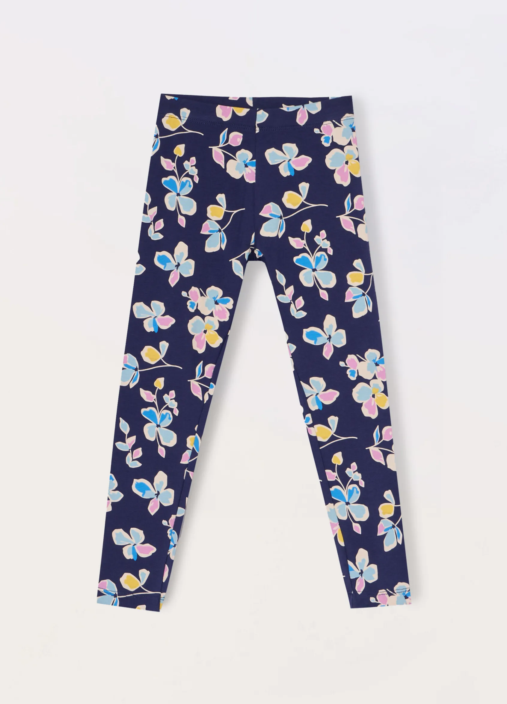 Blukids Leggings in cotone stretch bambina- Pantaloni