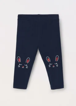 Blukids Leggings in cotone stretch neonata- Pantaloni