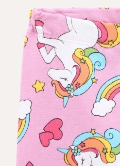 Blukids Leggings in cotone stretch con stampa bambina- Leggings