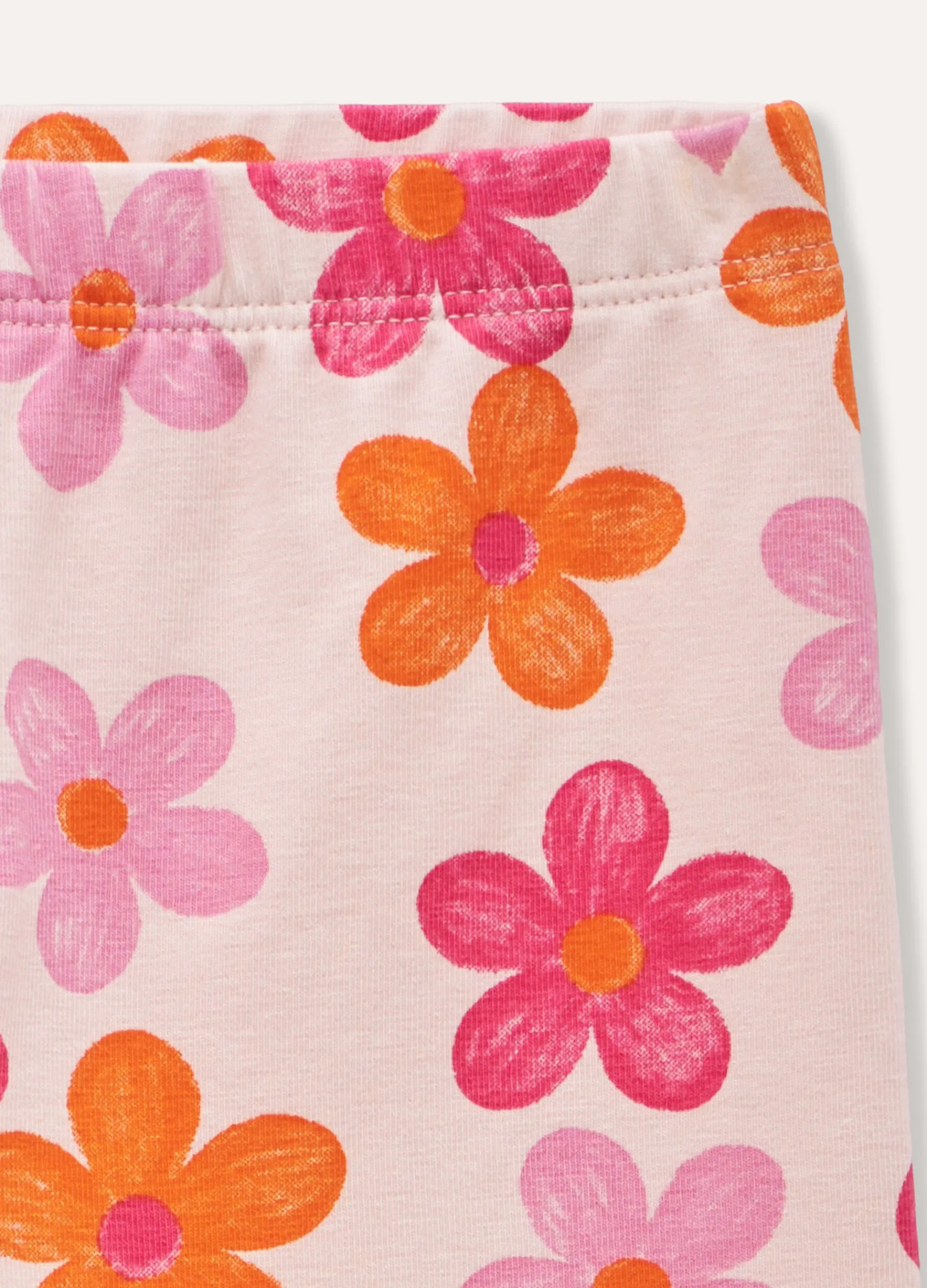 Blukids Leggings in cotone stretch con stampa bambina- Leggings