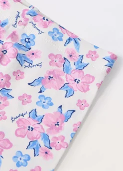 Blukids Leggings in cotone stretch bambina- Pantaloni