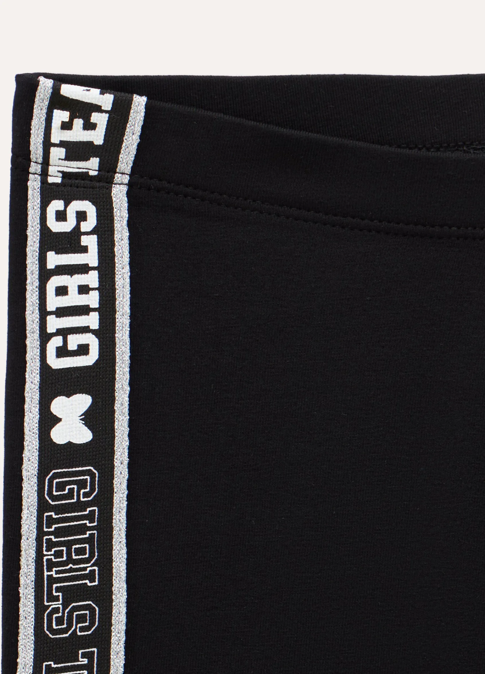 Blukids Leggings in cotone stretch con glitter ragazza- Pantaloni